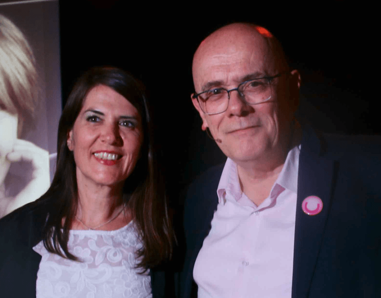 Céline de Lamberterie avec Philippe Gabilliet, préfacier du livre L'Imbattable Attitude