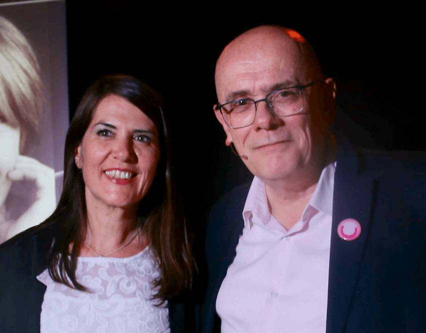 Céline de Lamberterie avec Philippe Gabilliet, préfacier du livre L'Imbattable Attitude